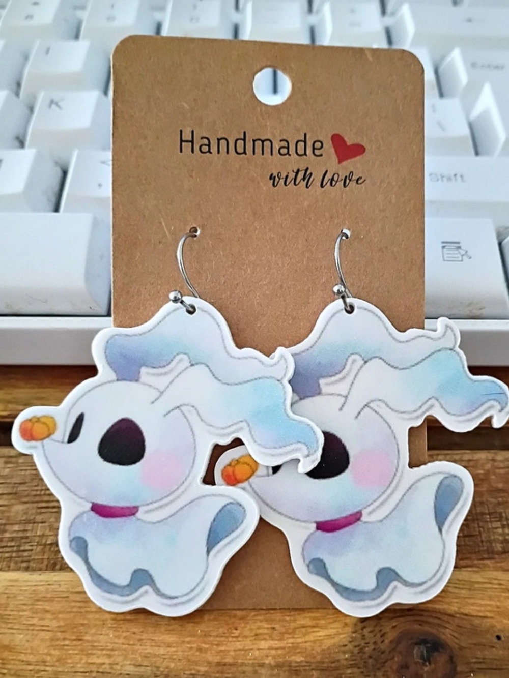 Handmade Zero The Ghost Dog Nightmare Before Christmas Fashion Earrings